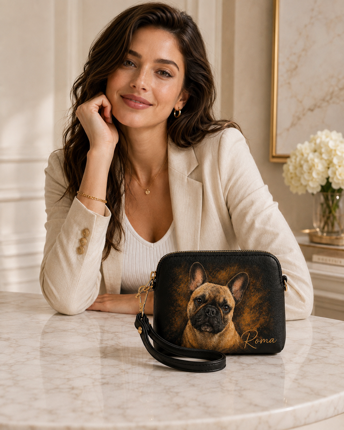 Bolso personalizado pintado a mano – Pequeño